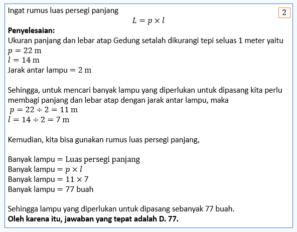 Sebuah Gedung Pertemuan Berbentuk Persegi Panjang ...