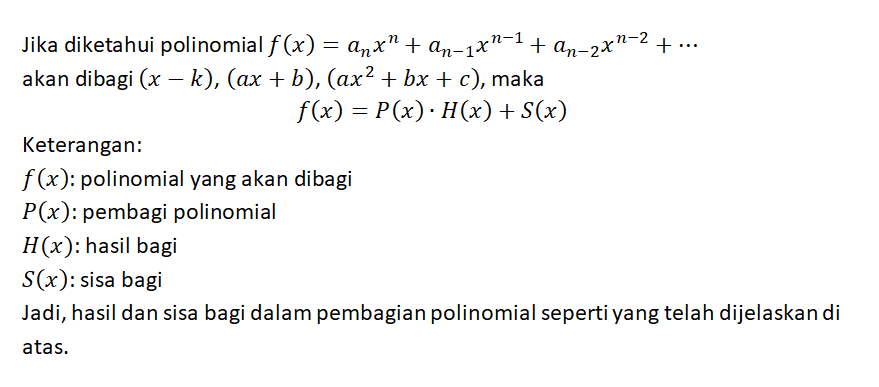 Jelaskan Apa Yang Dimaksud Hasil Bagi Dan Sisa Bag...