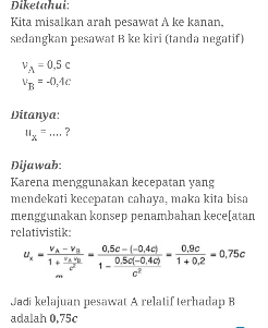 Dua Pesawat A Dan B Bergerak Dalam Arah Berlawanan...