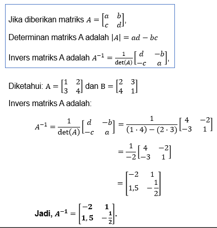 Diketahui : A=[(1 2)(3 4)] Dan B=[(2 3)(4 1)].Tent...