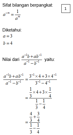 Nilai Dari (a^(−1)b+ab^(−1))/(a^(−1)−b^(−1)), Jika...