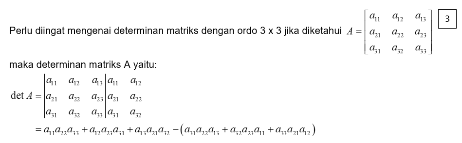 Gunakan metode cramer untuk menentukan himpunan pe...