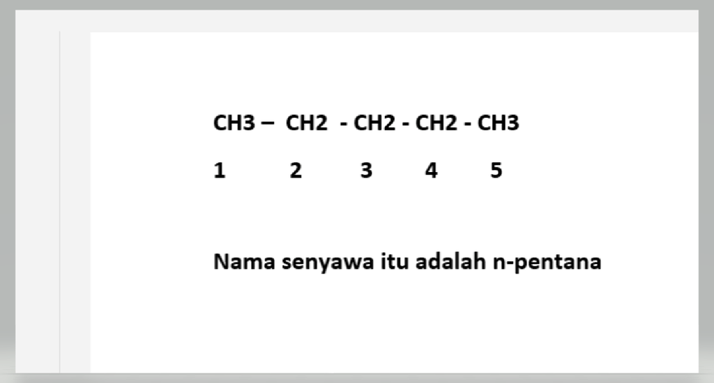 Tuliskan Nama Molekul Alkana Berikut....
