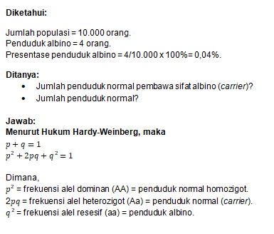 Dalam Suatu Masyarakat Yang Berpenduduk 10.000 Ora...