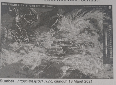 Perhatikan Citra Satelit Himawari Berikut! Berdas...