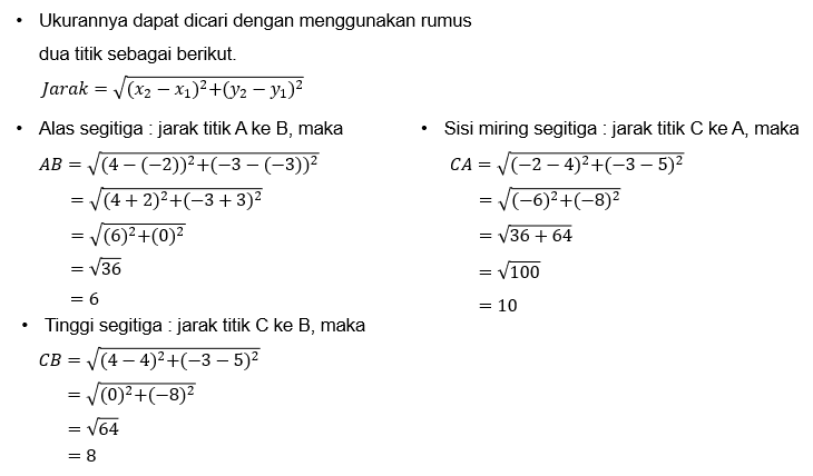 Diketahui Segitiga ABC Mempunyai Koordinat Titik:A...