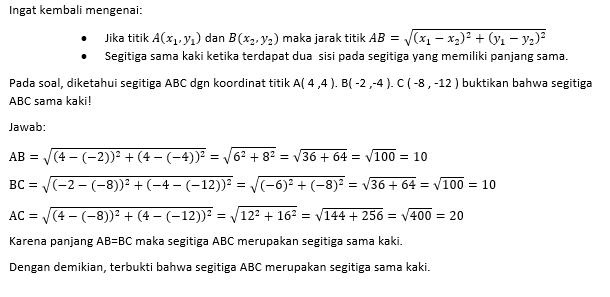 Materi Teorema Pythagoras Diketahui Segitiga Abcd ...