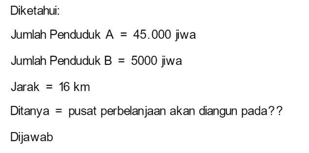 Antara Kota A Dan Desa B Akan Dibangun Pusat Perbe...