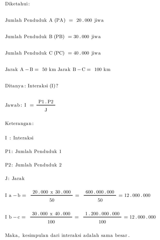 Perhatikan Gambar Suatu Wilayah A, B Dan C Dibawah...