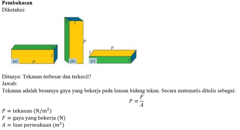 Perhatikan Gambar Balok Di Bawah Ini! Manakah Balo...