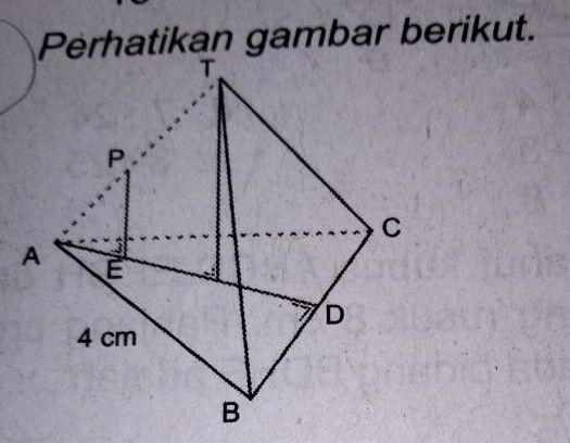 Diketahui Bidang Empat Beraturan T.ABC Dengan Rusu...