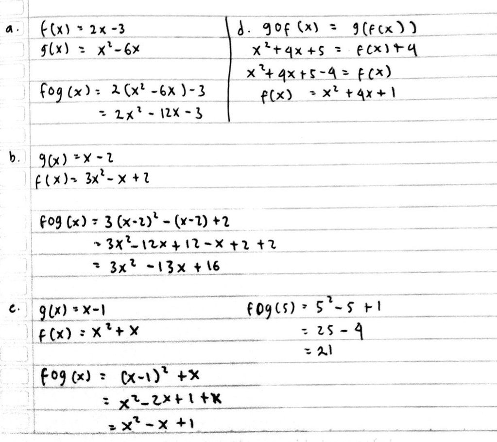 Diketahui F X 2x 3 Dan G X X 2 6x Tentukan