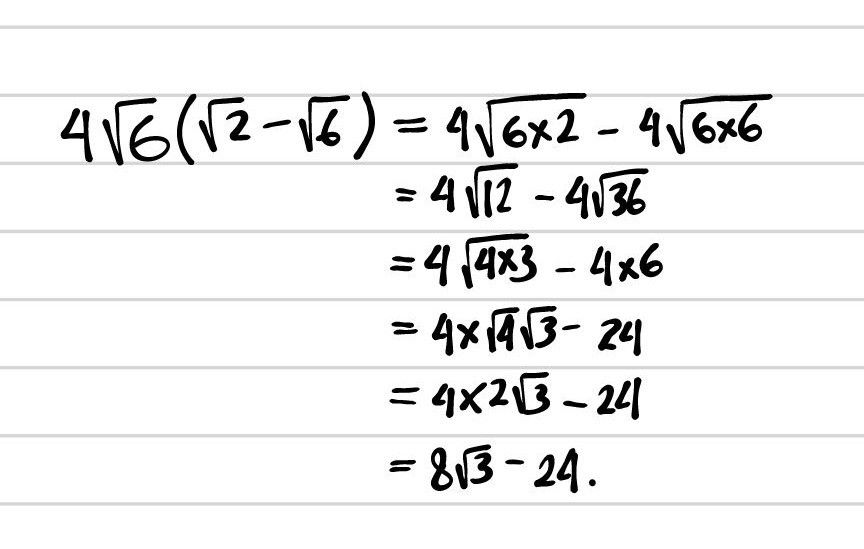 4√6(√2-√6)...
