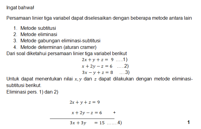 Tentukan Himpunan Penyelesaian Dari Sistem Persama...