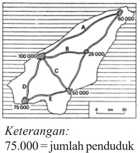 Gambar Peta Berikut Menunjukkan Jalan-jalan Yang M...