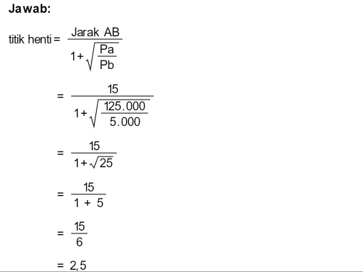 Penduduk Kota A = 125.000 Jiwa, Kota B = 5.000 Jiw...