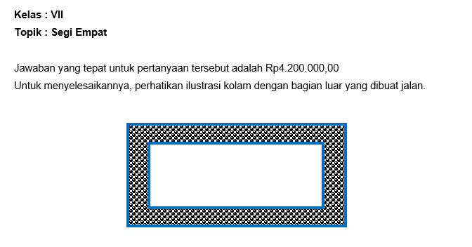 Sebuah Kolam Renang Berbentuk Persegi Panjang Deng...