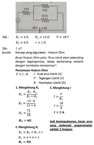 Perhatikan Gambar Rangkaian Listrik Berikut! Besa...