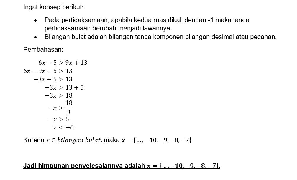 himpunan-untuk-penyelesaian-6x-5-9x-13-x-eleme