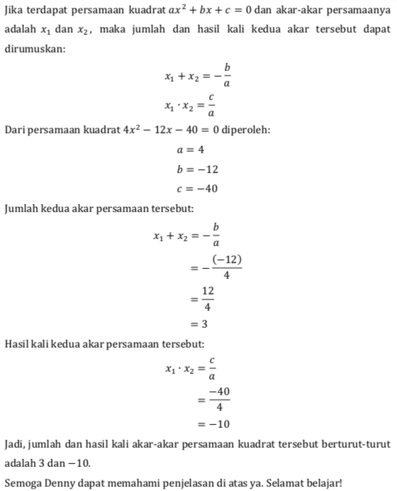 Diketahui Persamaan Kuadrat 4x 2 12x 40 0 Jumla solve-the-following-into-factor-4x-2-12x-9-brainly-in
