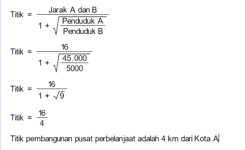 Antara Kota A Dan Desa B Akan Dibangun Pusat Perbe...