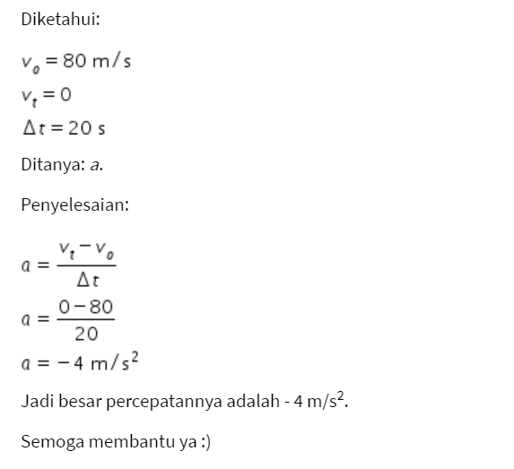 Kereta Api Bergerak Dengan Kecepatan 80 M S Menuju