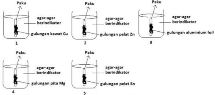Perhatikan Gambar Percobaan Korosi Berikut Ini: P...