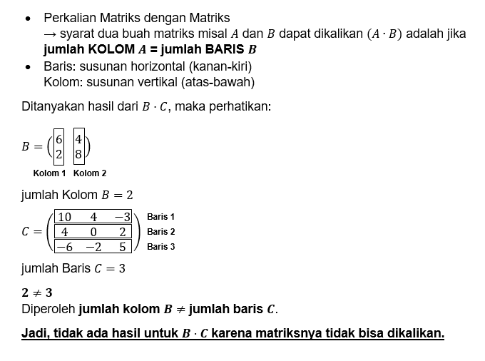 Diketahui Matriks - Matriks Berikut. A=[(-2 0 3)(1...