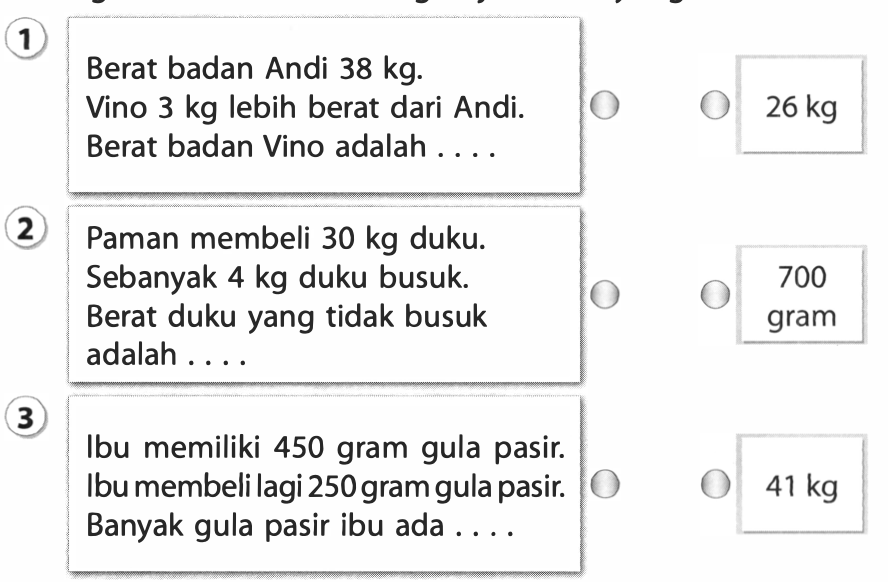 Pasangkan Soal Berikut Dengan Jawaban Yang Benar....