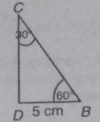 Perhatikan gambar berikut! Panjang sisi BC adalah