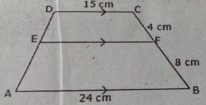 Perhatikan gambar berikut. Tentukan panjang EF....