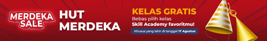 Banner Event HUT Merdeka GSK Skill Academy