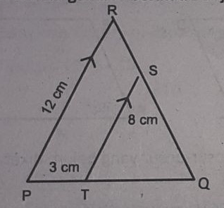 Perhatikan gambar berikut. Panjang TQ adalah.....