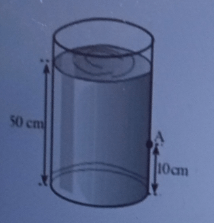 Sebuah Bejana Berisi Air Setinggi 50 Cm Tampak Sep...