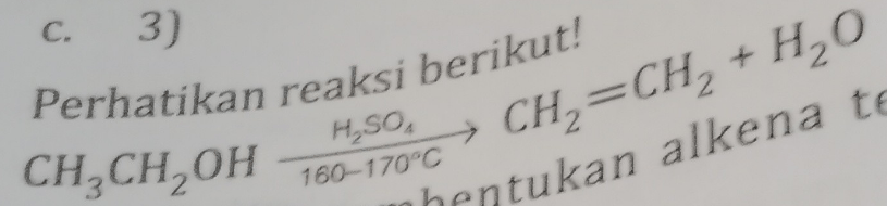 Perhatikan Reaksi Berikut! Jenis Reaksi Pembentuka...