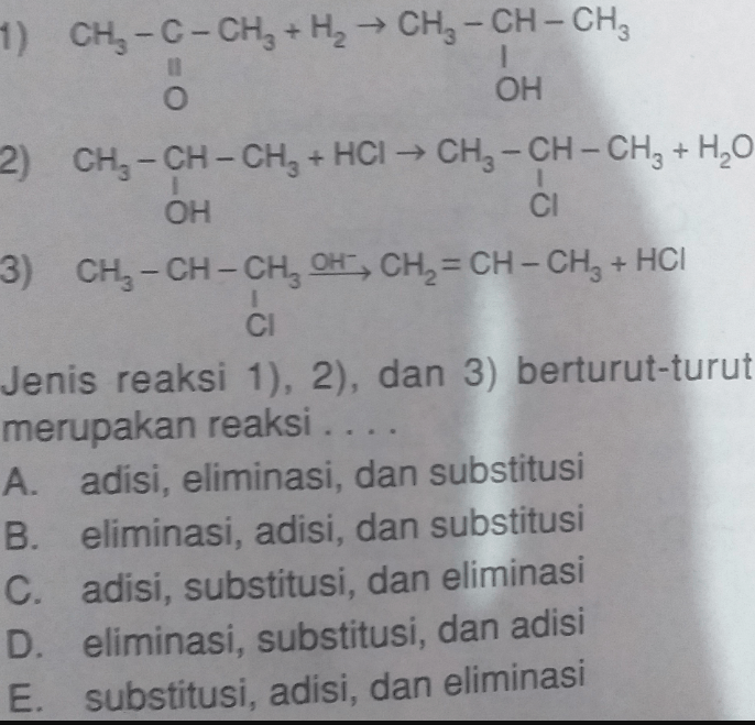 Perhatikan Persamaan Reaksi Berikut!...