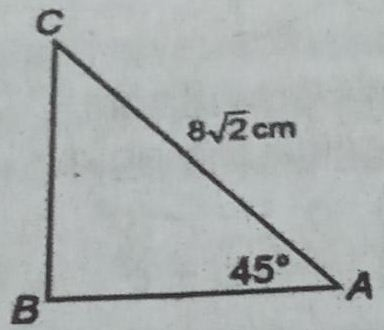 Perhatikan gambar berikut! Luas segitiga ABC adala...