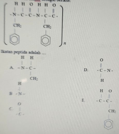 Struktur Asam Amino Sebagai Berikut Ikatan Peptid 4717