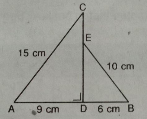 Perhatikan gambar berikut! Panjang EC adalah....