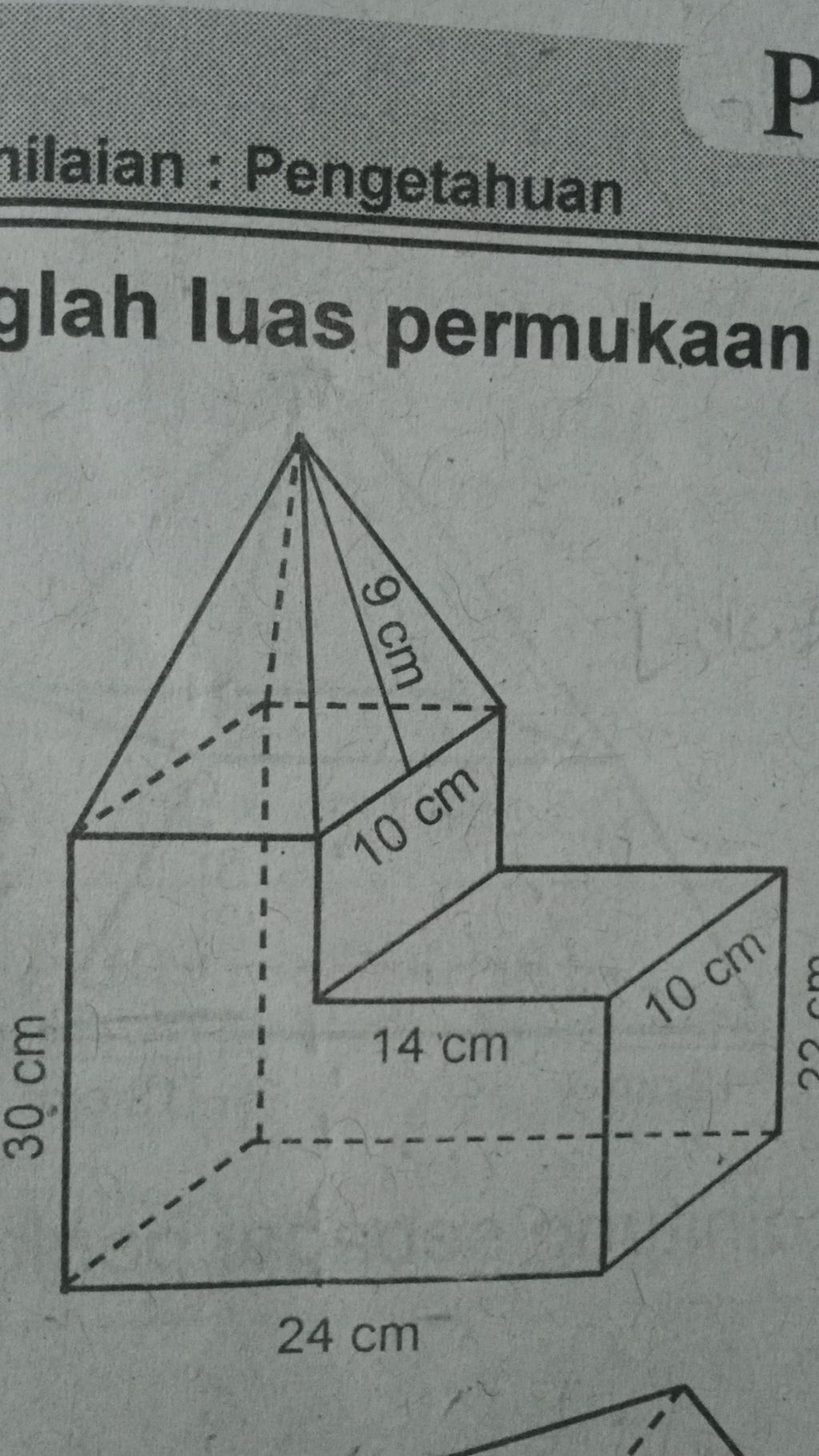 Hitunglah Luas Dan Permukaan Dari Gabungan Bangun ...